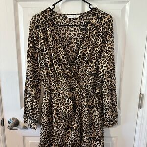 Zara Basic Cheetah print Dress size Large